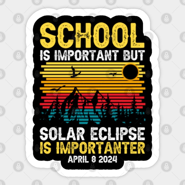 School Is Important Solar Eclipse Is Importanter Sticker by GreenCraft